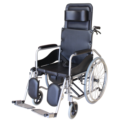 Rehabilitation Therapy Supplies FDA approved foldable wheelchair with toilet