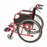 Lightweight Manual Standard Steel Self Propelled Foldable Wheelchair